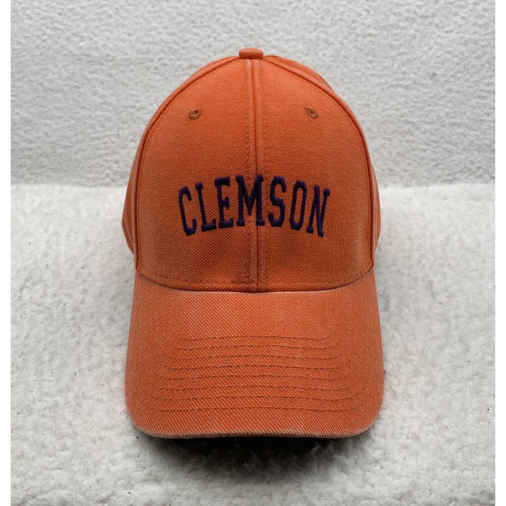 Clemson Tigers Legacy Baseball Hat Mens OSFM Orange Arch Spell Out NCAA‎ Sports